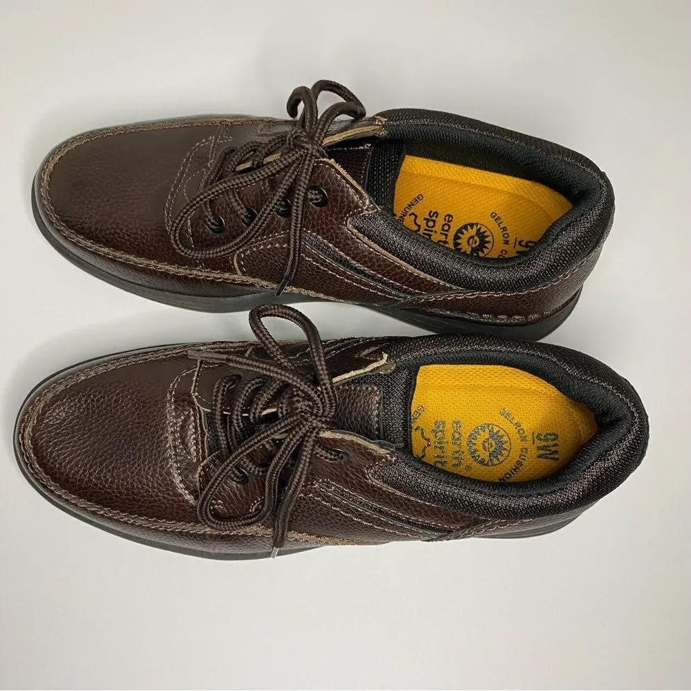 Earth Spirit Brown Leather Dennis Lace Up Oxford Slip On Arch Support 9 Wide